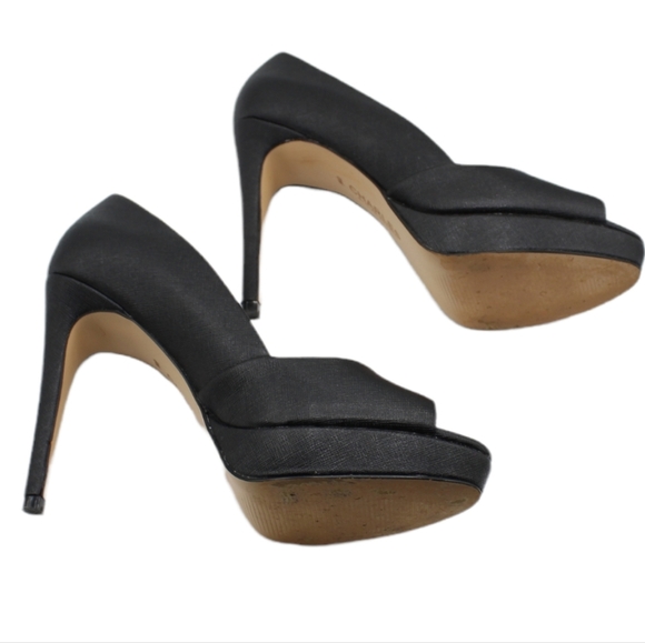 Charles by Charles David black peep-toe heels - Picture 6 of 10